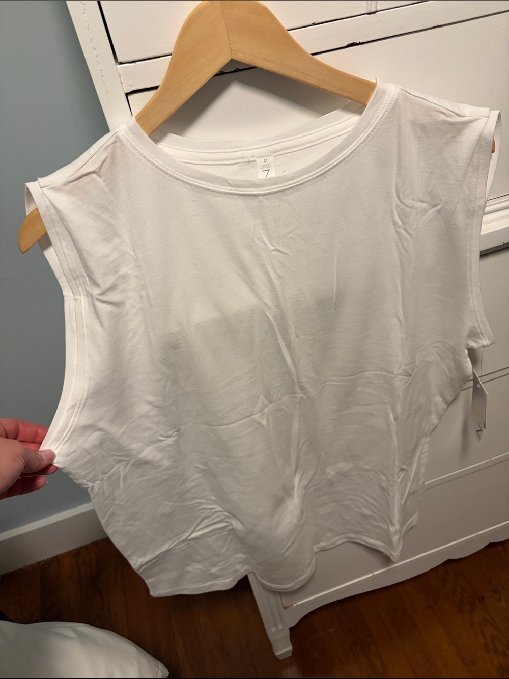 Zella White Sleeveless Muscle Tee